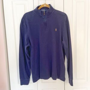Polo Ralph Lauren Estate Rib Mock Neck 1/4 Zip Better Cotton Pullover Sweater